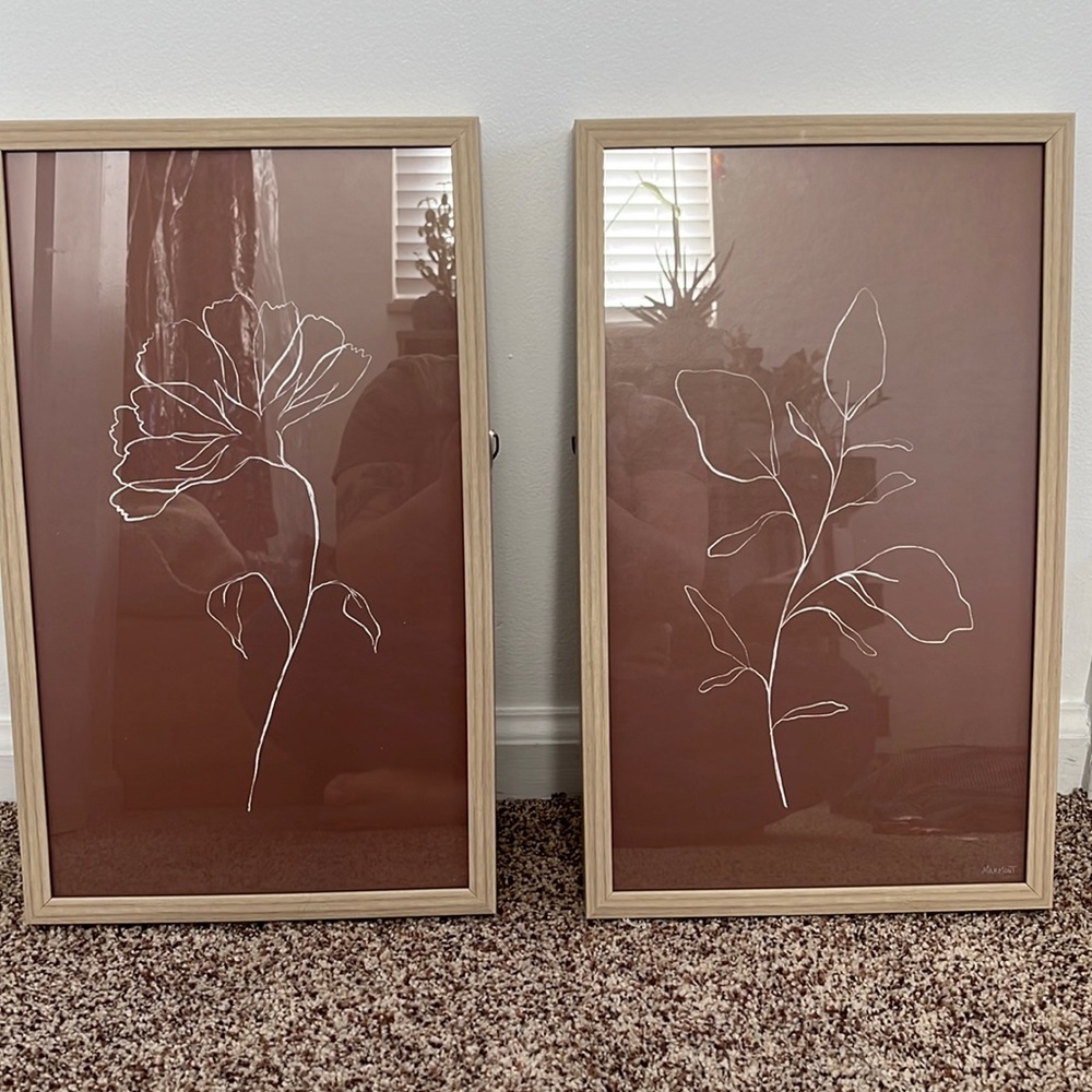MarMont Hill Framed Flower Pictures